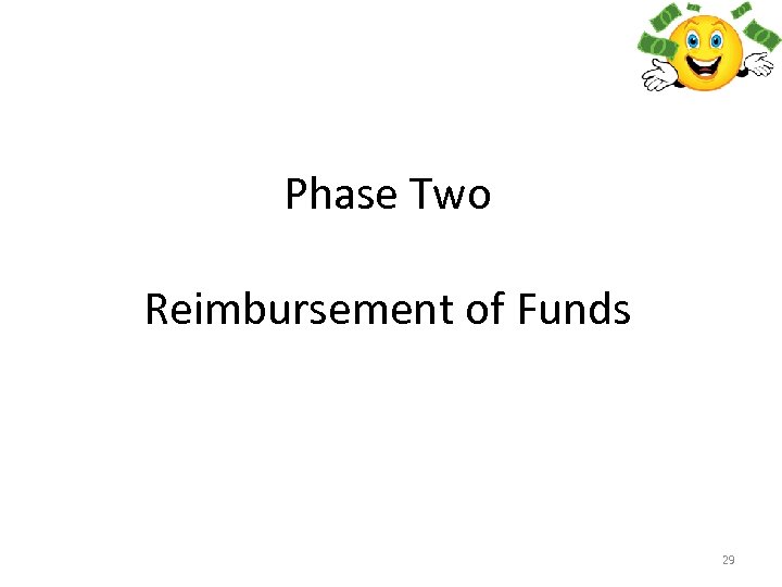 Phase Two Reimbursement of Funds 29 