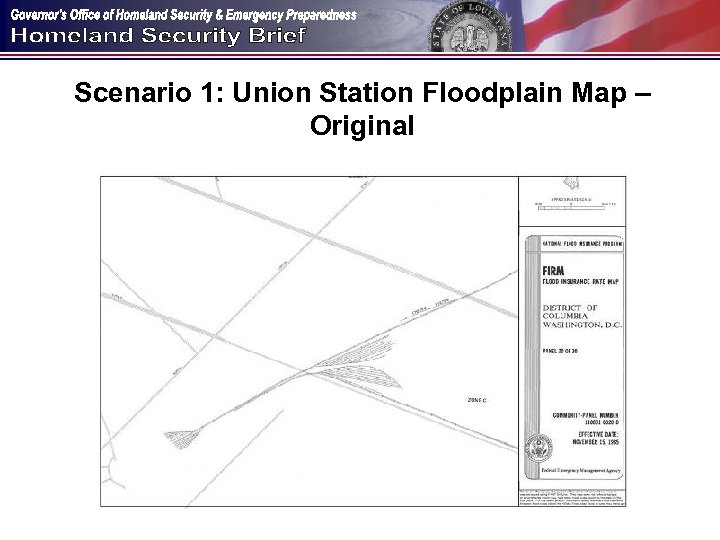 Scenario 1: Union Station Floodplain Map – Original 