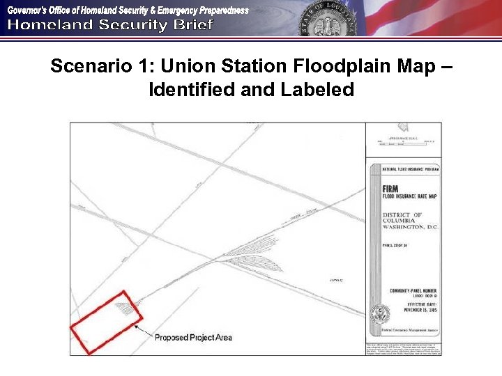 Scenario 1: Union Station Floodplain Map – Identified and Labeled 
