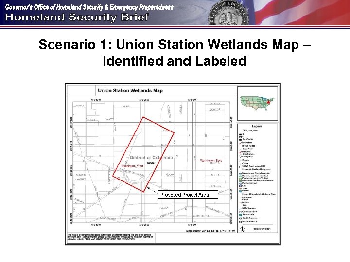 Scenario 1: Union Station Wetlands Map – Identified and Labeled 