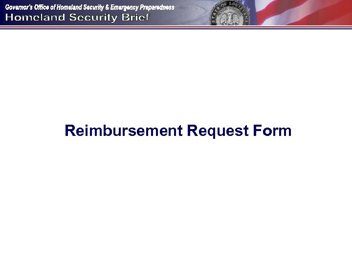 Reimbursement Request Form 