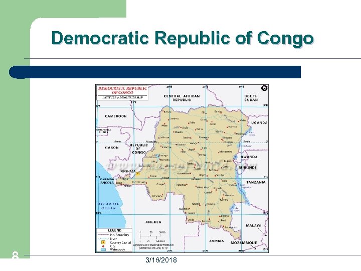 Democratic Republic of Congo 8 3/16/2018 