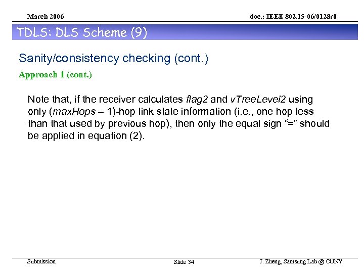 March 2006 doc. : IEEE 802. 15 -06/0128 r 0 TDLS: DLS Scheme (9)