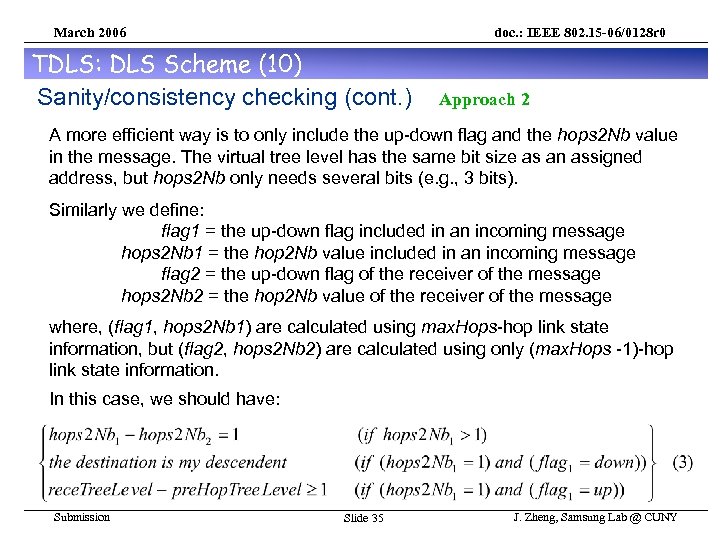 March 2006 doc. : IEEE 802. 15 -06/0128 r 0 TDLS: DLS Scheme (10)