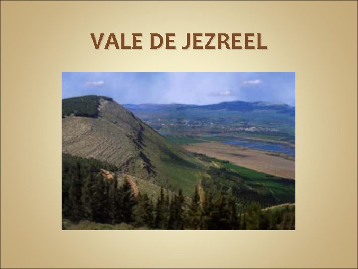 VALE DE JEZREEL 