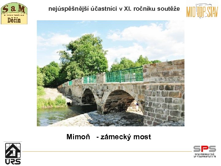 nejúspěšnější účastníci v XI. ročníku soutěže Mimoň - zámecký most 