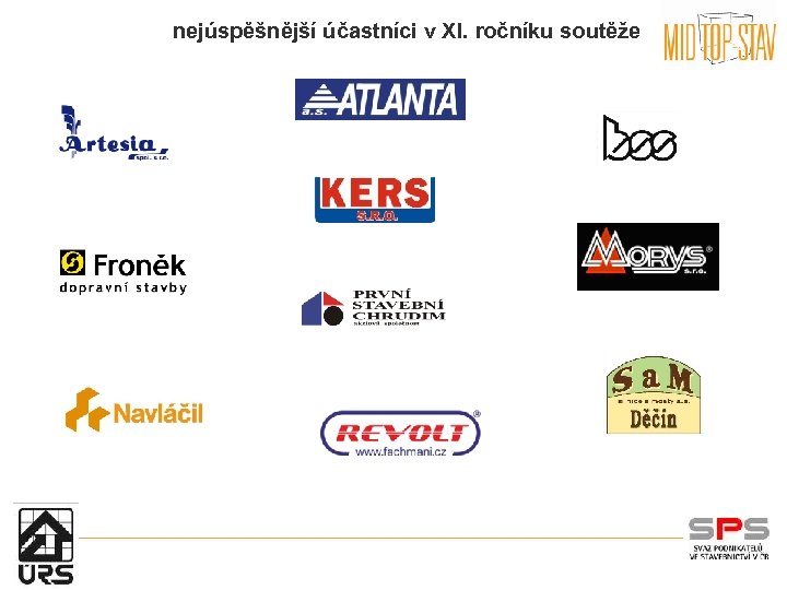 nejúspěšnější účastníci v XI. ročníku soutěže 