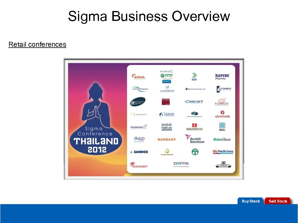 Sigma Business Overview Retail conferences 