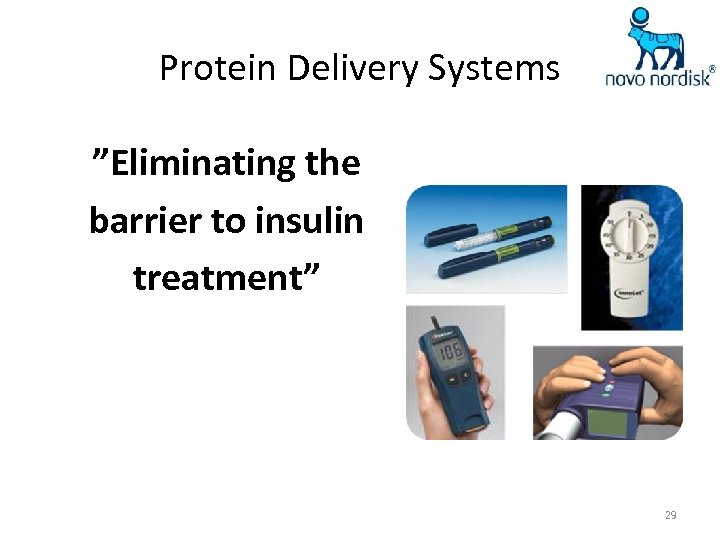 Protein Delivery Systems ”Eliminating the barrier to insulin treatment” 29 