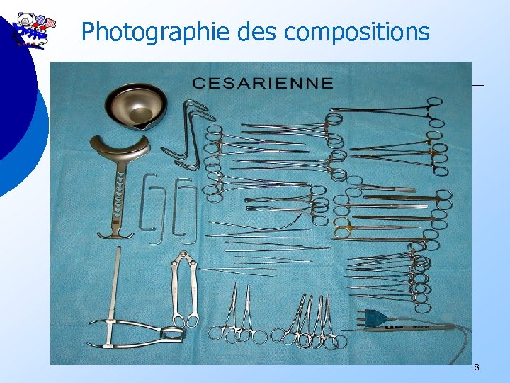 Photographie des compositions 8 