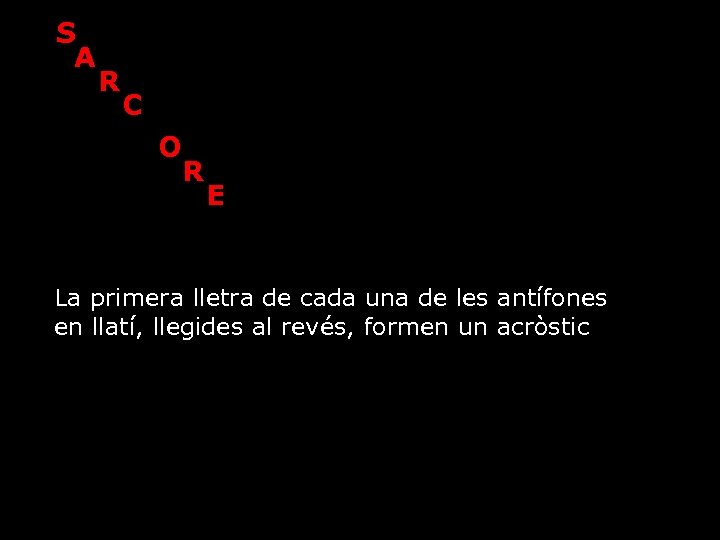 O S OA O R O Cl O Or O Re OE La primera