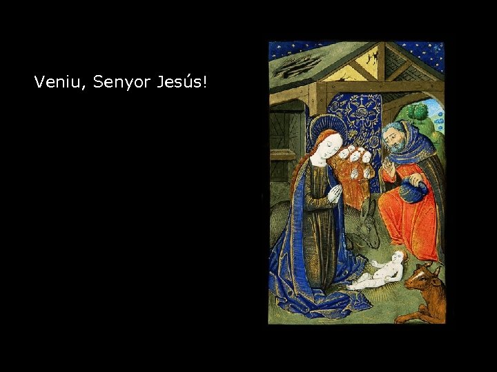 . . . i us puguem acollir amb un cor sincer i confiat. Veniu,