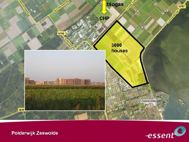 biogas CHP 3000 houses Polderwijk Zeewolde van melkveehouderij Groene warmte uit biogas 