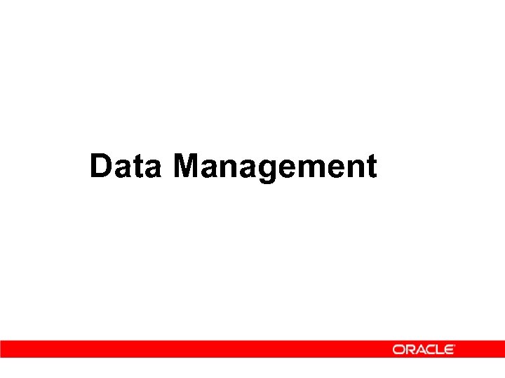 Data Management 
