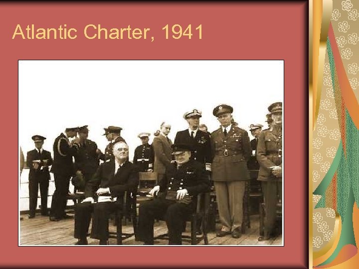 Atlantic Charter, 1941 