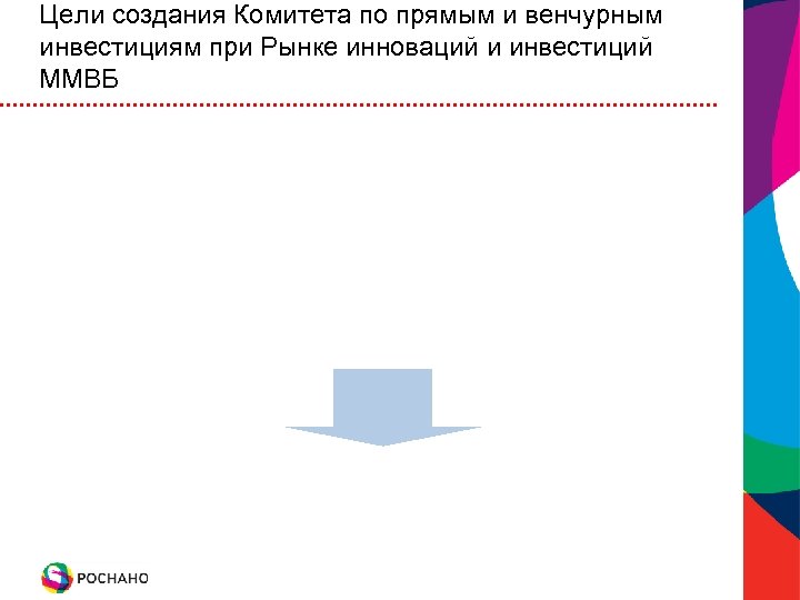 Цели создания Комитета по прямым и венчурным инвестициям при Рынке инноваций и инвестиций ММВБ