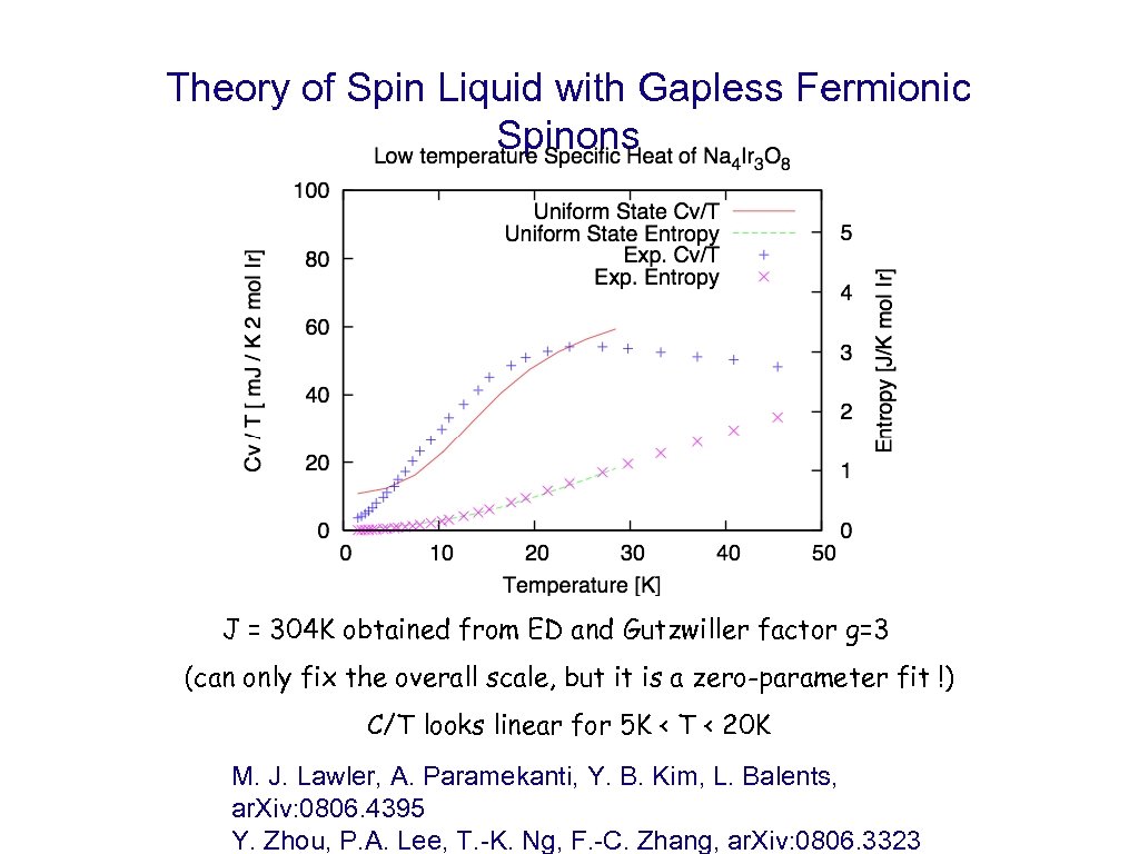 Theory of Spin Liquid with Gapless Fermionic Spinons J = 304 K obtained from