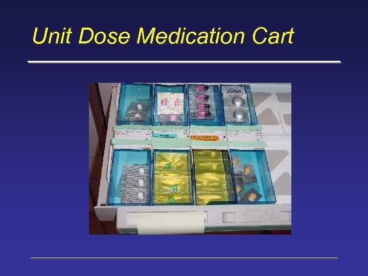 Unit Dose Medication Cart 