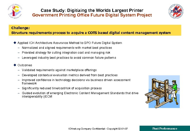 Case Study: Digitizing the Worlds Largest Printer Government Printing Office Future Digital System Project