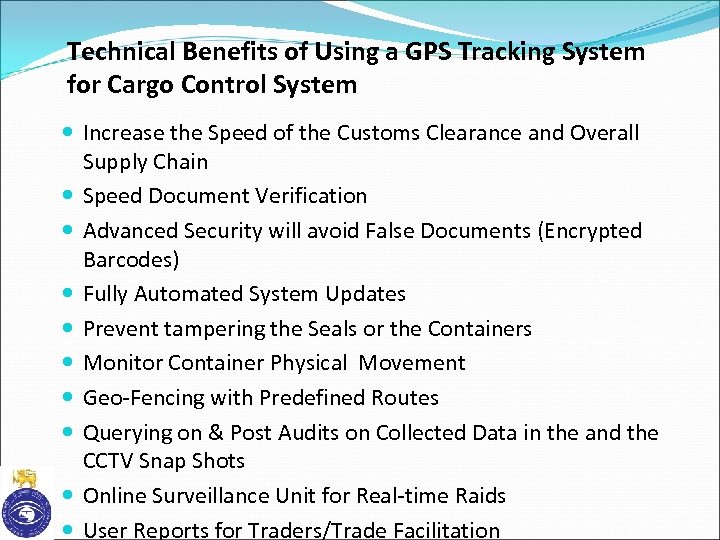 Technical Benefits of Using a GPS Tracking System for Cargo Control System Increase the