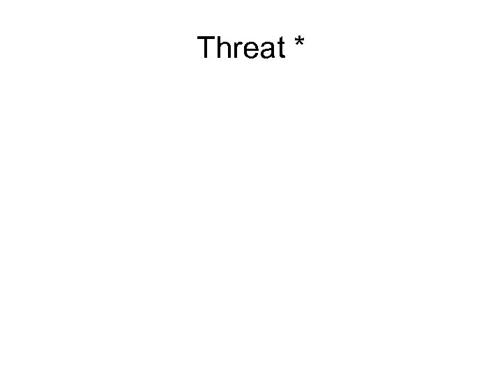 Threat * 