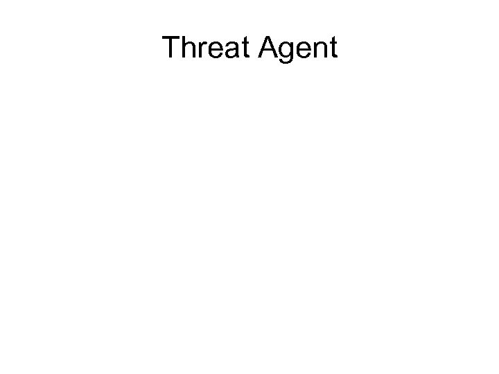 Threat Agent 