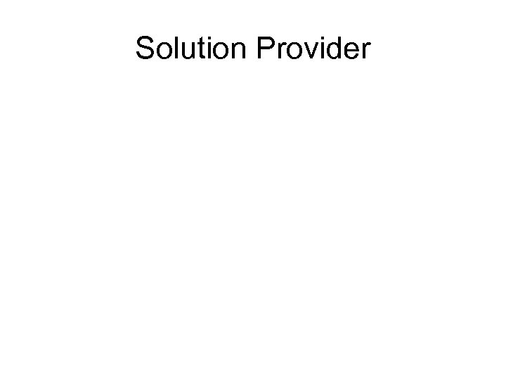 Solution Provider 