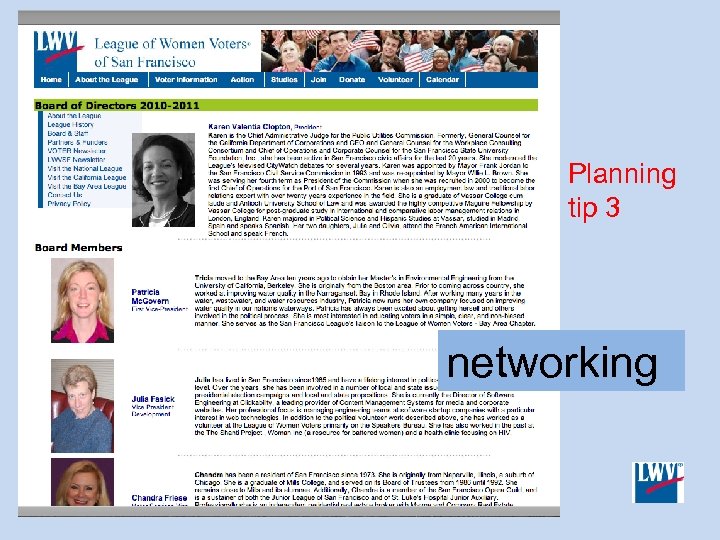 Planning tip 3 networking 