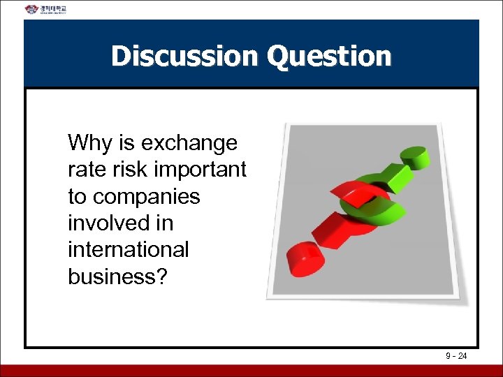 Discussion Question Why is exchange rate risk important to companies involved in international business?