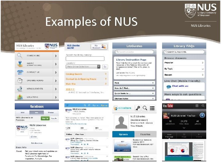 Examples of NUS 