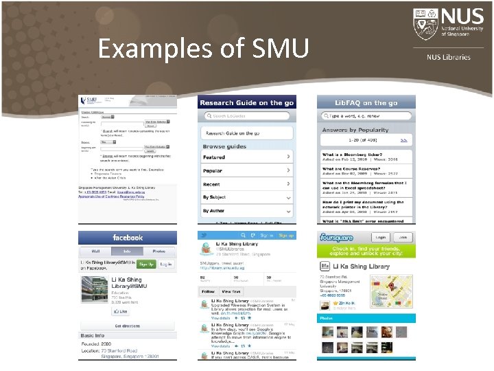 Examples of SMU 