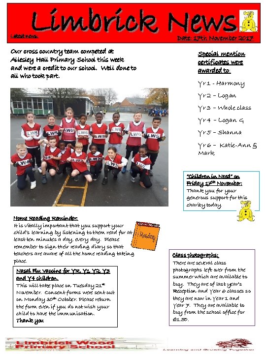 Limbrick News Latest news: Our cross country team competed at Allesley Hall Primary School