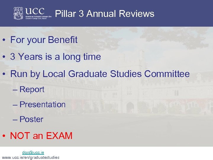 Pillar 3 Annual Reviews • For your Benefit • 3 Years is a long