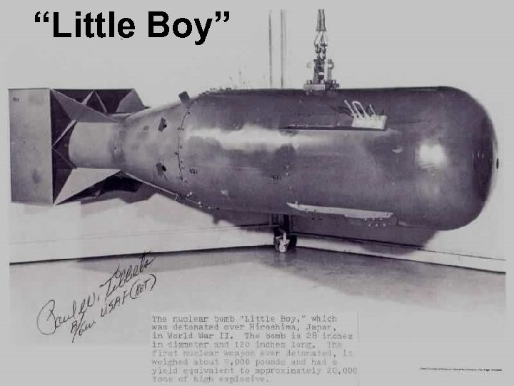 “Little Boy” 