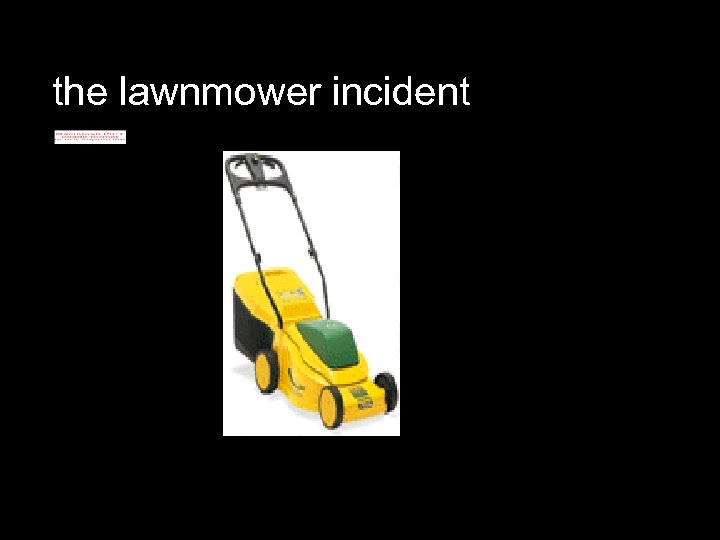 the lawnmower incident 