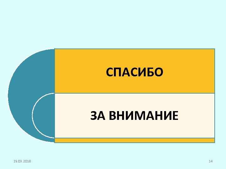 СПАСИБО ЗА ВНИМАНИЕ 19. 03. 2018 14 