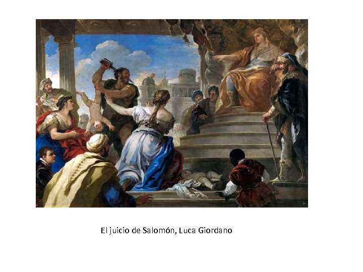 El juicio de Salomón, Luca Giordano 