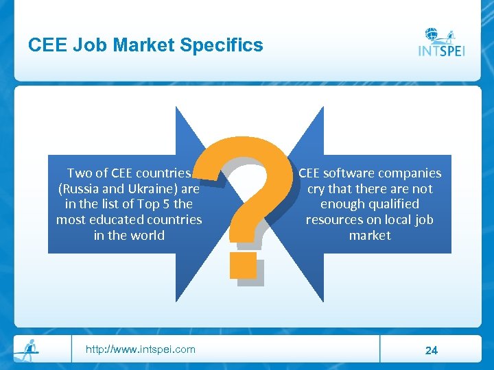 CEE Job Market Specifics ? Two of CEE countries (Russia and Ukraine) are in