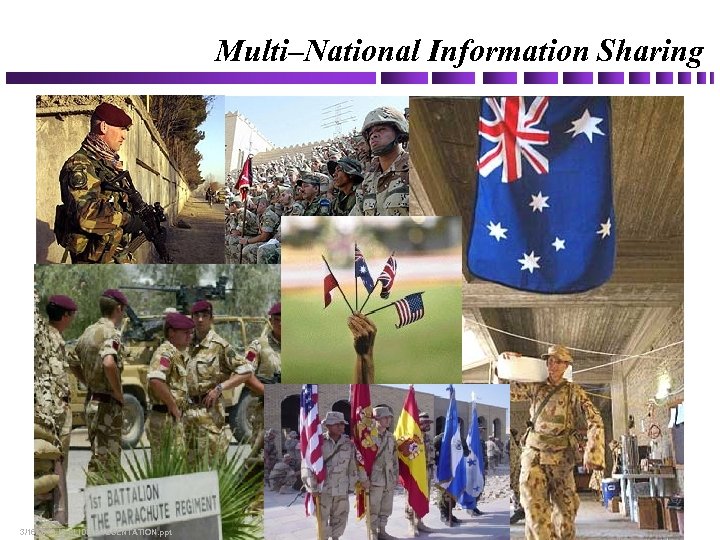 Multi–National Information Sharing 3/16/2018 JS SLIDE PRESENTATION. ppt 