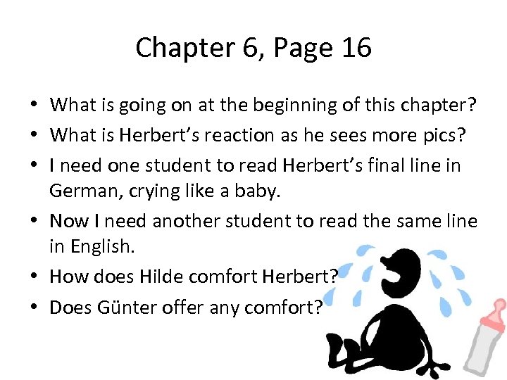 Chapter 6, Page 16 • What is going on at the beginning of this