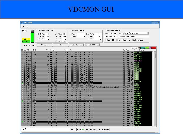 VDCMON GUI 