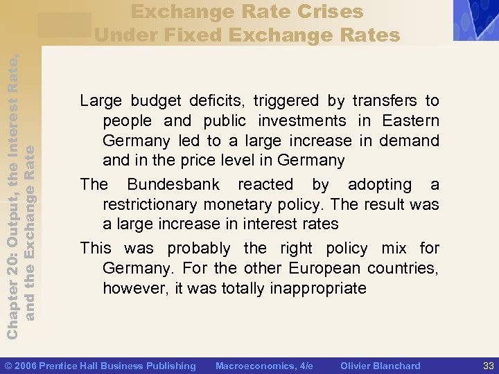 Chapter 20: Output, the Interest Rate, and the Exchange Rate Crises Under Fixed Exchange