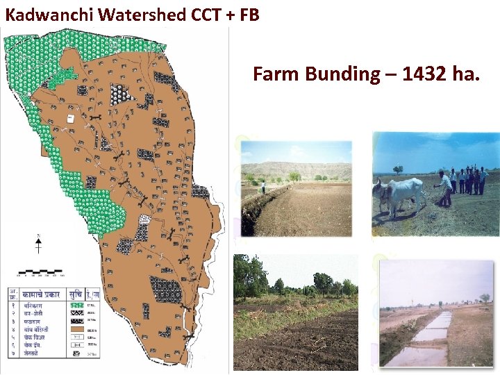 Kadwanchi Watershed CCT + FB Farm Bunding – 1432 ha. 