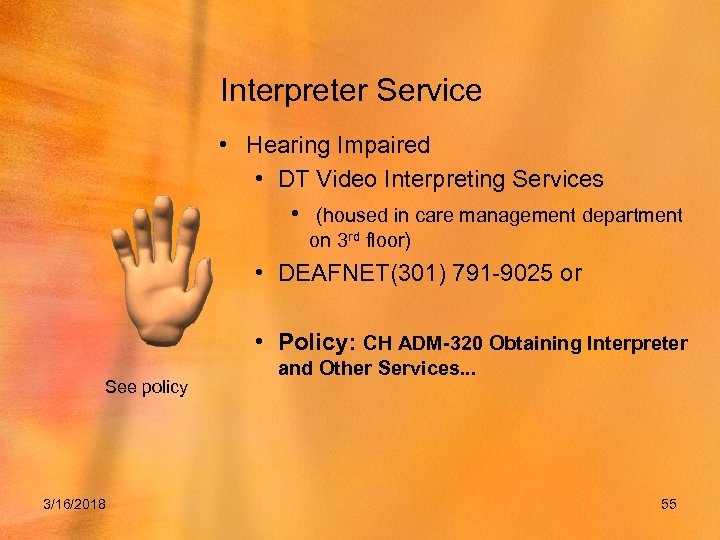 Interpreter Service • Hearing Impaired • DT Video Interpreting Services • (housed in care