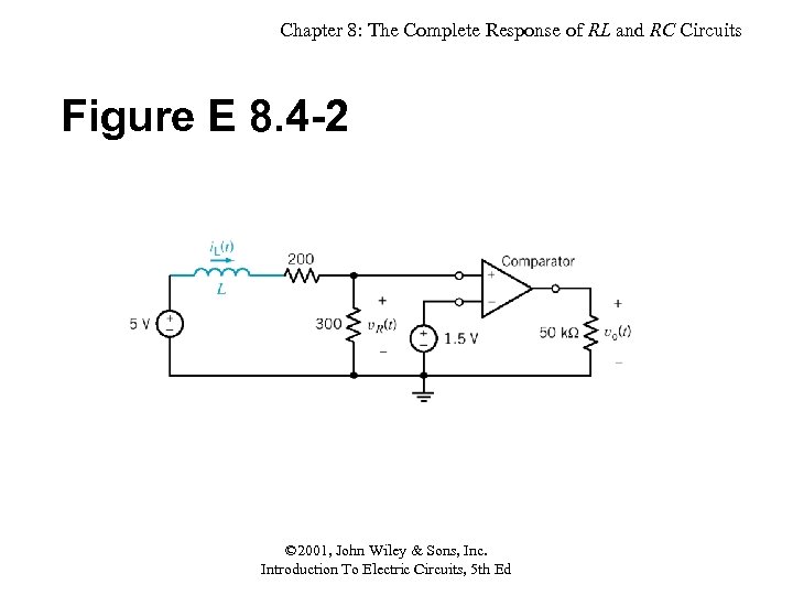 Chapter 8: The Complete Response of RL and RC Circuits Figure E 8. 4