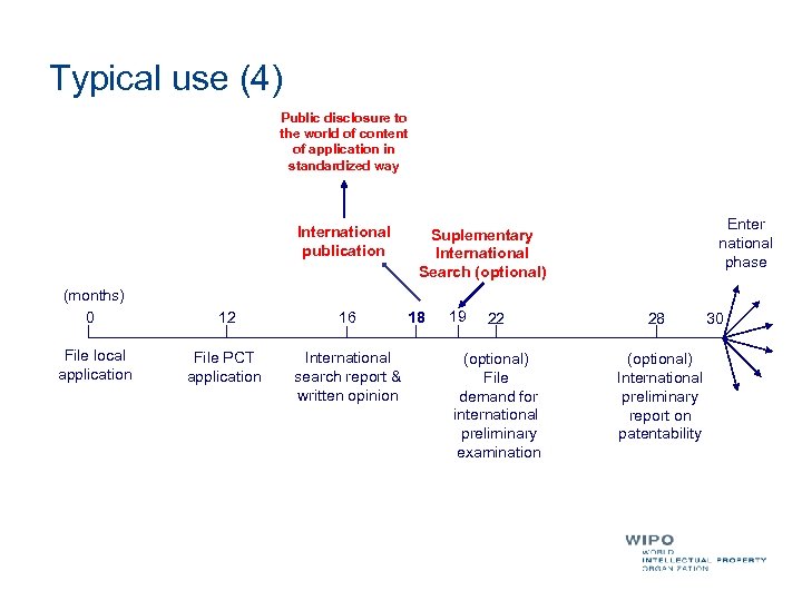 Typical use (4) Public disclosure to the world of content of application in standardized