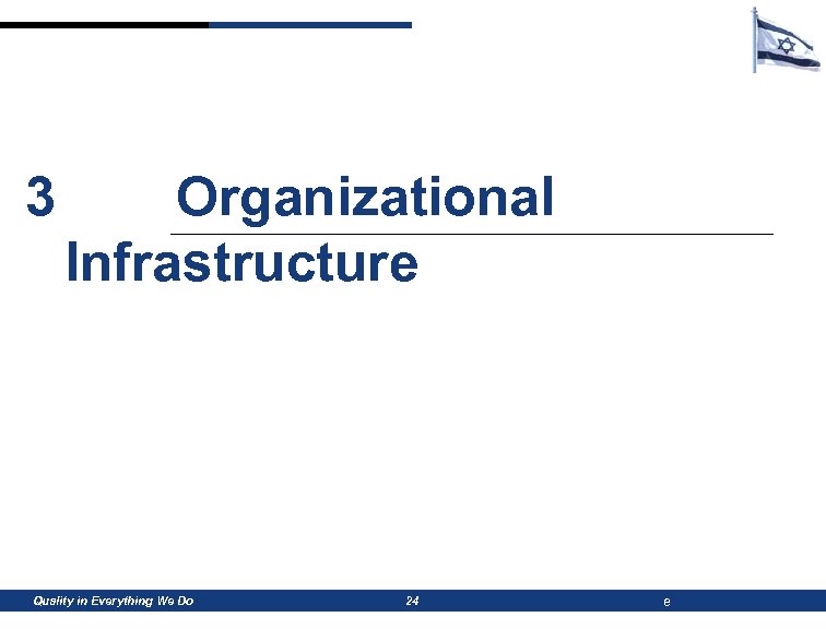 3 Organizational Infrastructure Quality in Everything We Do 24 e 