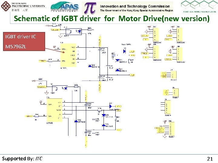 Schematic of IGBT driver for Motor Drive(new version) IGBT driver IC M 57962 L