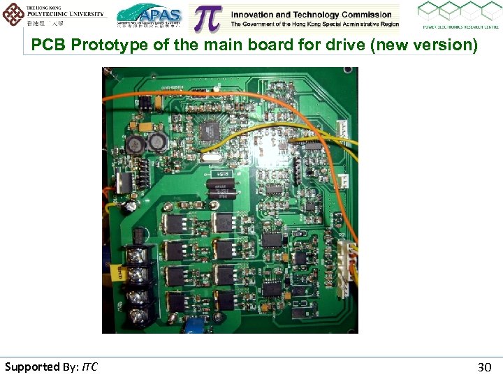 PCB Prototype of the main board for drive (new version) Supported By: ITC By