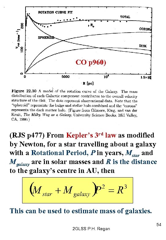 CO p 960) (RJS p 477) From Kepler’s 3 rd law as modified by